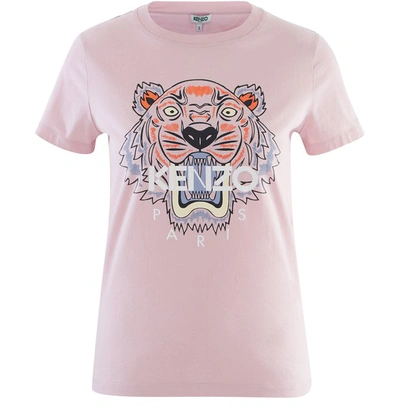 Shop Kenzo Tiger T-shirt In Faded Pink