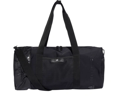 Shop Adidas By Stella Mccartney Duffel Bag In Black/black/white