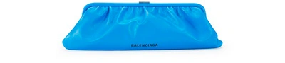 Shop Balenciaga Cloud Xl Leather Clutch With Stap In 4304