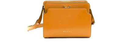 Shop Marni Reverse Trunk Bag In Mustard