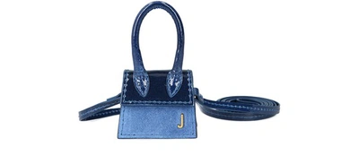 Shop Jacquemus Petit Chiquito Bag In Shaded Blue