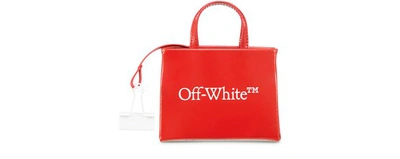 Shop Off-white Baby Box Bag In Red/white