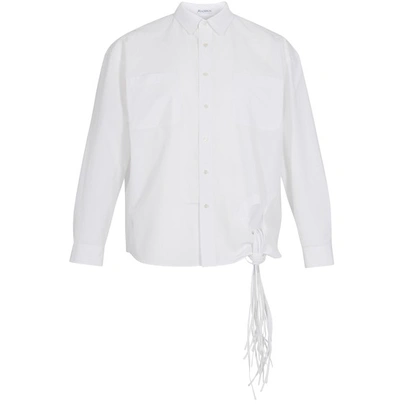 Shop Jw Anderson Long Sleeve Shirt In White