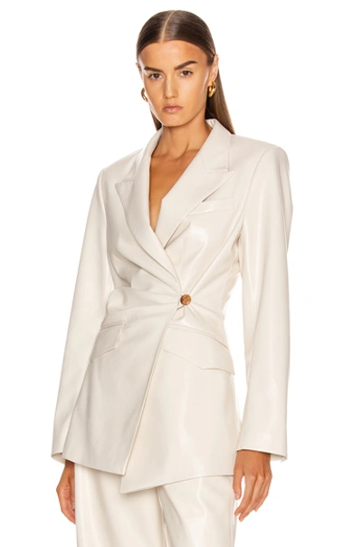 Shop Nanushka Blair Jacket In Off-white