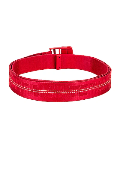 Shop Off-white Classic Industrial Belt In Red