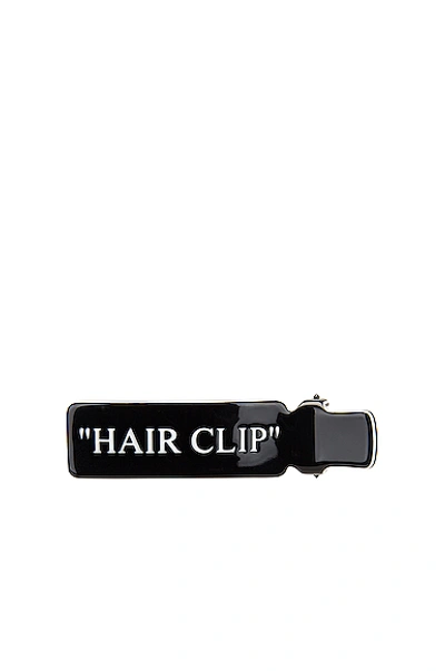 Shop Off-white Hair Clip In Black