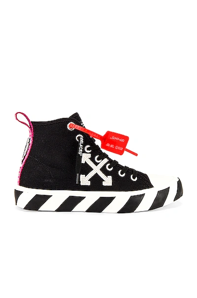 Shop Off-white Mid Top Sneaker In Black & White