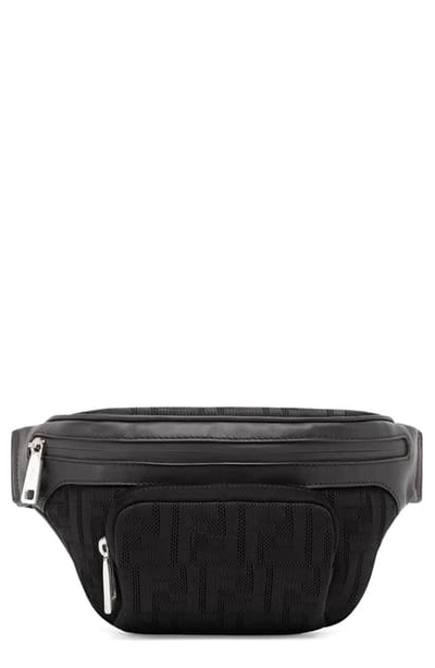 Shop Fendi Neoprene Belt Bag In Black