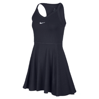 Shop Nike Court Dri-fit Women's Tennis Dress In Blue