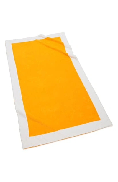 Shop Kassatex Capri Bath Towel In Lemon