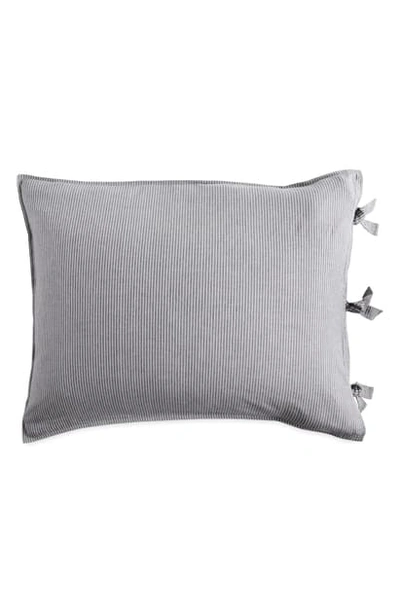 Shop Dkny Pure Stripe Pillow Sham In Grey