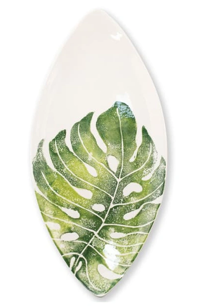 Shop Vietri Into The Jungle Pointed Platter In Green