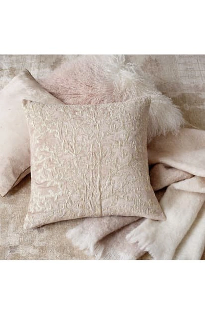 Shop Michael Aram Tree Of Life Applique Accent Pillow In Blush