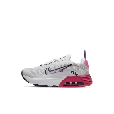 Shop Nike Air Max 2090 Little Kids' Shoe (platinum Tint) - Clearance Sale In Platinum Tint,watermelon,purple Nebula,blackened Blue