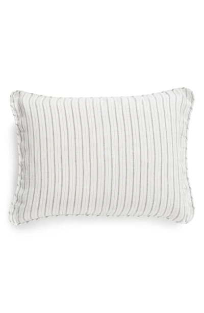 Shop Matouk Tristen Boudoir Pillow Sham In White/ Anthracite