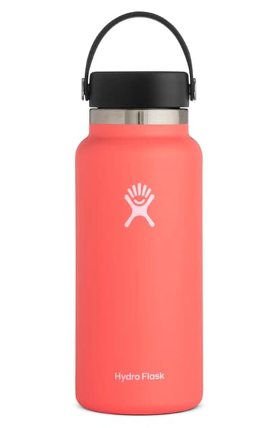 Shop Hydro Flask 32-ounce Wide Mouth Cap Bottle In Hibiscus