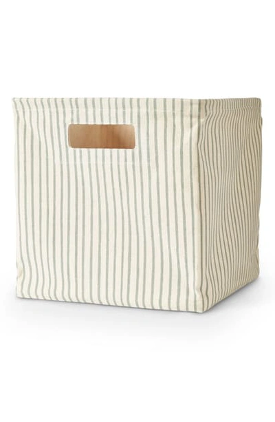 Shop Pehr Stripes Away Medium Canvas Cube In Sea