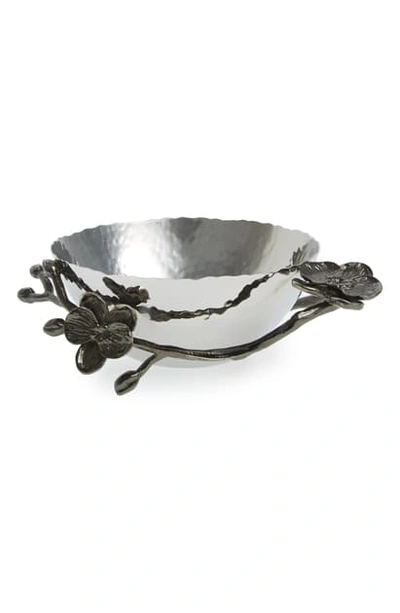 Shop Michael Aram 'black Orchid' Nut Bowl In Black Nickel