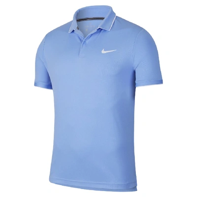 Shop Nike Court Dri-fit Men's Tennis Polo In Blue