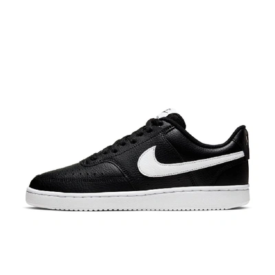 Shop Nike Women's Court Vision Low Shoes In Black
