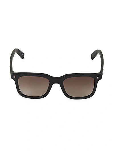 Shop Ermenegildo Zegna 51mm Square Sunglasses In Black