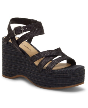 lucky brand black wedges