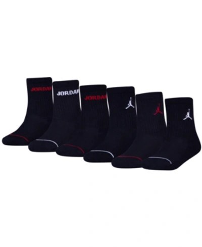 Jordan Big Kids' 6-pk. Crew Socks In Black