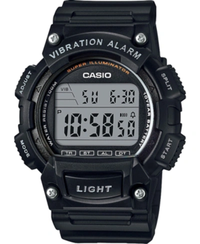 Shop Casio Men's Digital Black Resin Strap Watch, 47.1mm