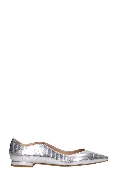 Shop The Seller Ballet Flats In Silver Leather