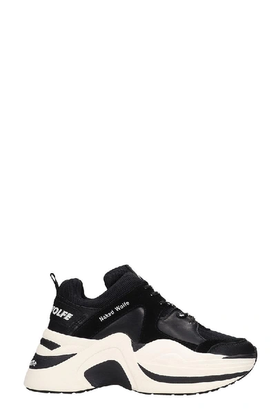 Shop Naked Wolfe Track Sneakers In Black Suede And Leather