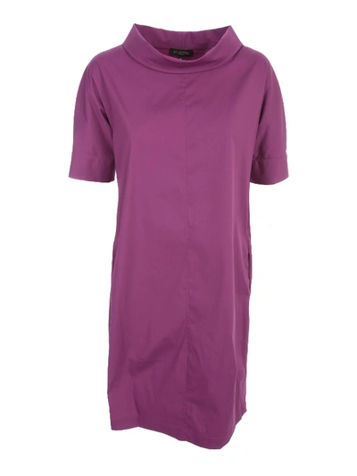 Shop Antonelli Dress S/s High Neck In Viola