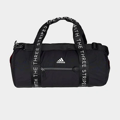 Shop Adidas Originals Adidas Vfa Roll Duffel Bag In Black