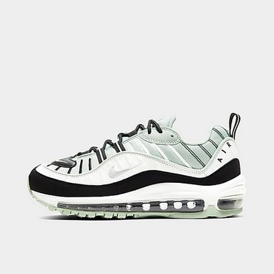 Shop Nike Women's Air Max 98 Se Casual Shoes In White/black