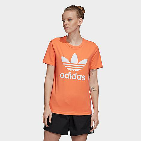 orange adidas shirt