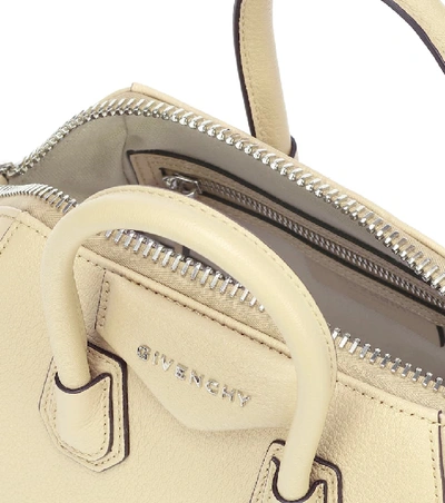 Shop Givenchy Antigona Mini Leather Tote In Yellow