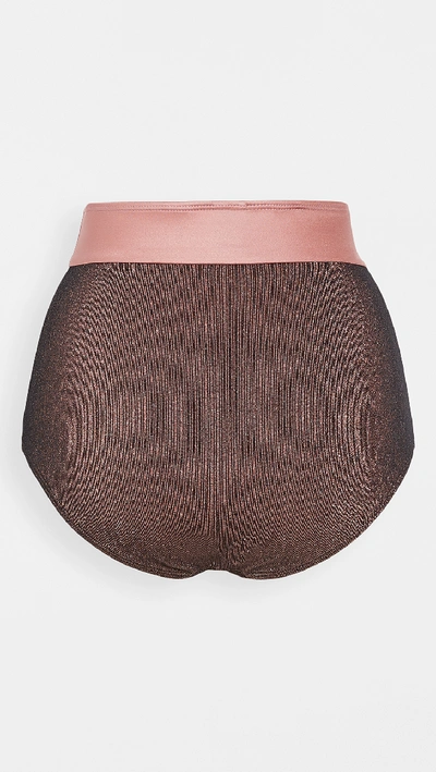 Shop Flagpole Arden Bikini Bottoms In Bronze/rose Gold