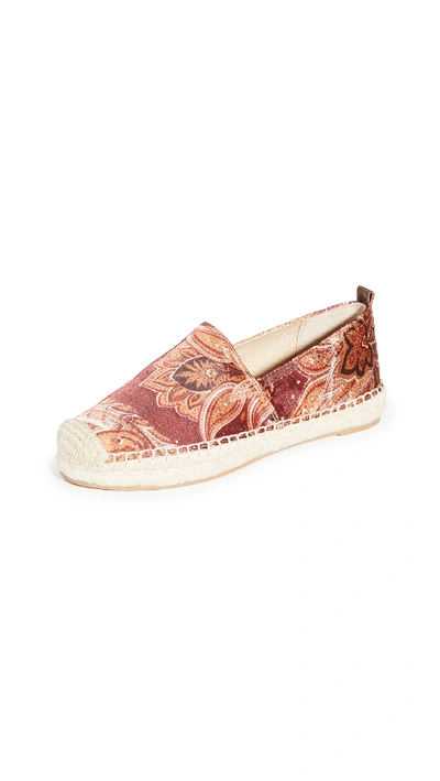 Shop Sam Edelman Khloe Espadrilles In Orange Paisley