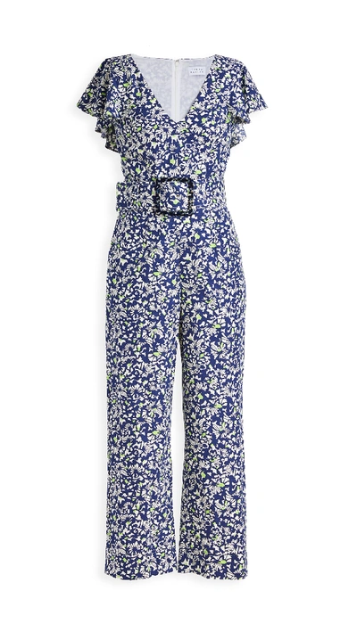 Shop Tanya Taylor Avalon Jumpsuit In Confetti Navy