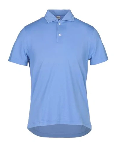Shop Aspesi Polo Shirt In Azure
