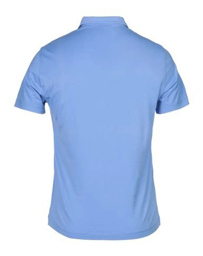 Shop Aspesi Polo Shirt In Azure
