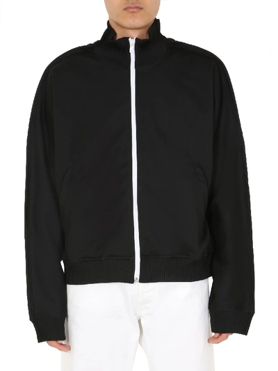 Shop Maison Margiela Sweatshirt With Zip In Nero