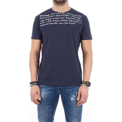 Shop Dondup T-shirt In Dark Blue