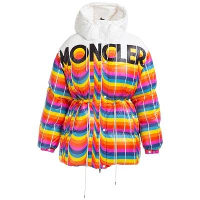 Shop Moncler Genius K/ikonik 3d Down Jacket In Bianco
