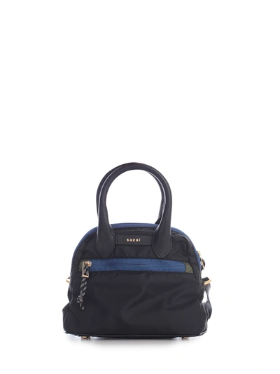 Shop Sacai Classic Fold Small Nylon In Black