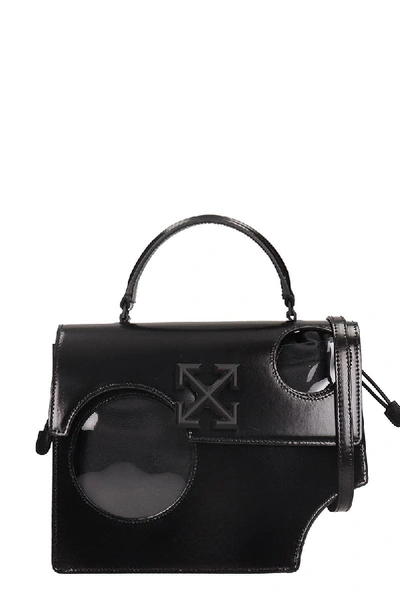 Shop Off-white Meteor Shower Shoulder Bag In Black Leather