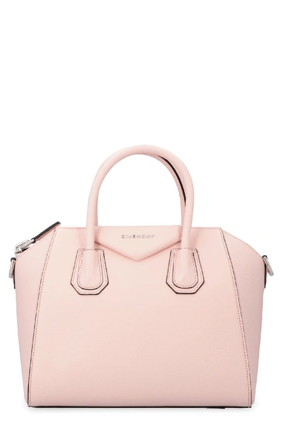 Shop Givenchy Antigona Leather Bag In Pink