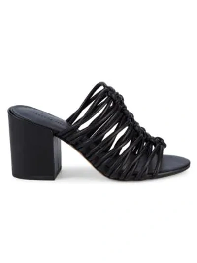 Shop Rebecca Minkoff Calanthe Strappy Block Heel Sandals In Black