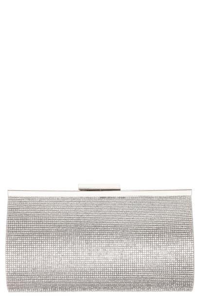 nina silver clutch