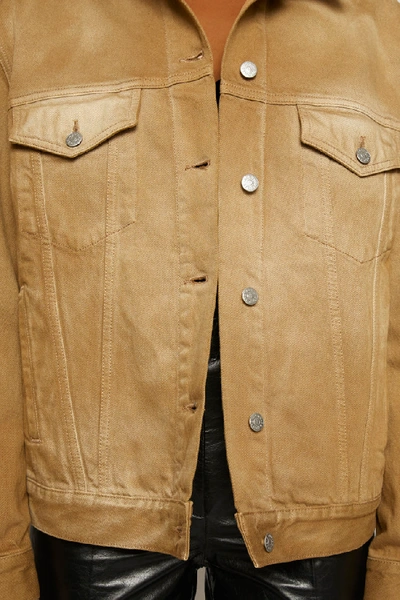 Shop Acne Studios 2000 Rf Beige Beige In Denim Jacket