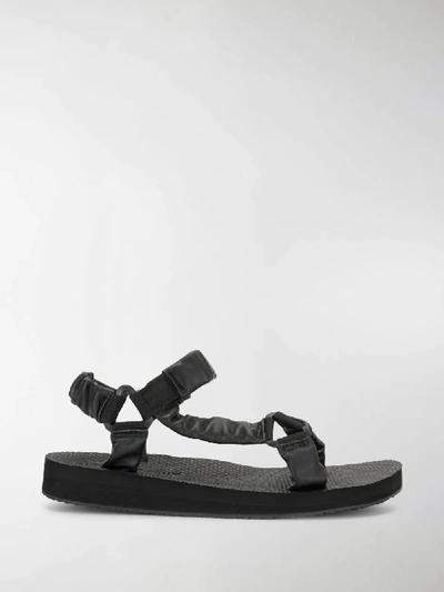 Shop Arizona Love Trekky Flat Sandals In Black